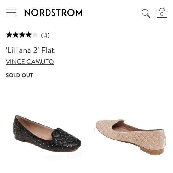 💄 Vince Camuto Studded Quilted Leather Flats 💄 - Picture 2 of 6